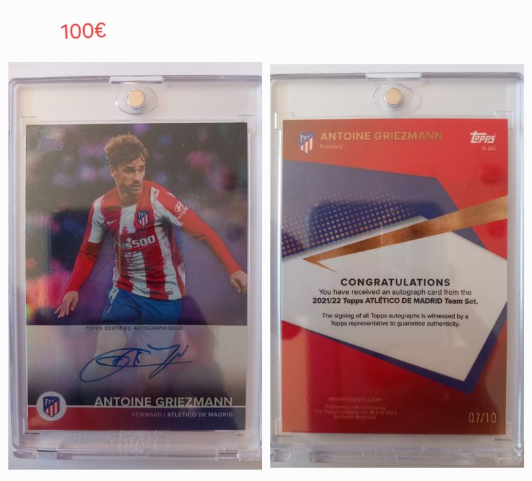 Колекционерски футболни карти - автограф