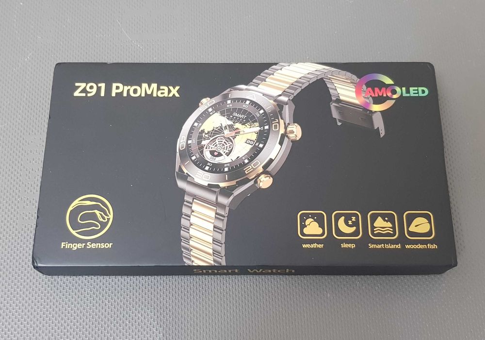 Smart watch cu ecran Amoled Ceas inteligent Z91 ProMax Nou Nefolosit