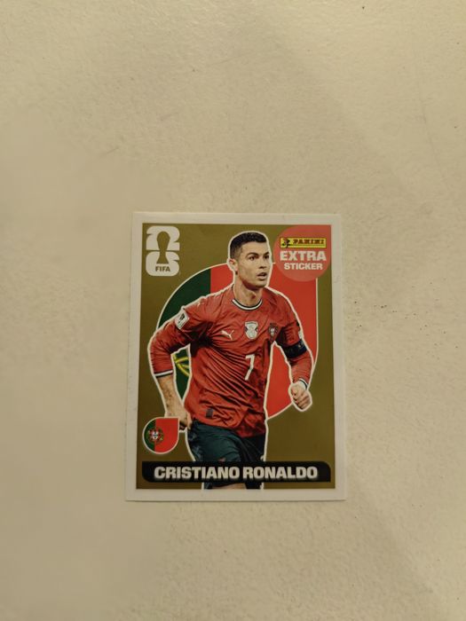 Gold Cristiano Ronaldo Panini FIFA World Cup 2026 Extra Sticker