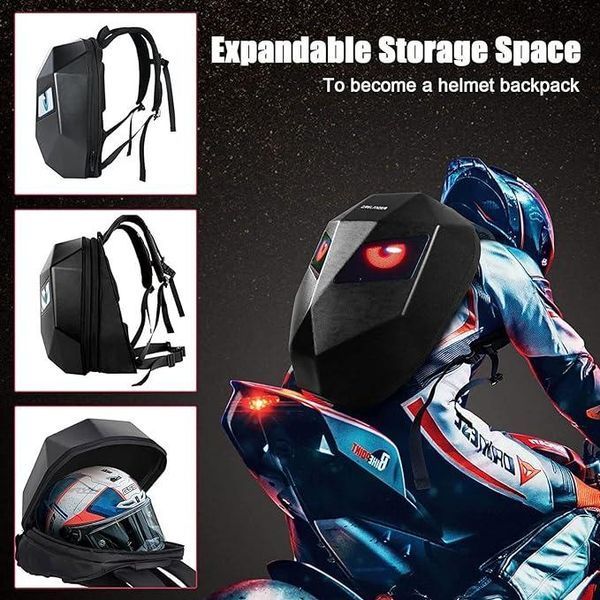 Раница LED Iron Man мотоциклетна раница с пълноцветен екран за Мотор