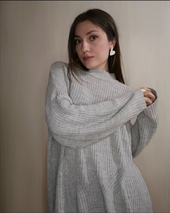 Свитер машинной вязки