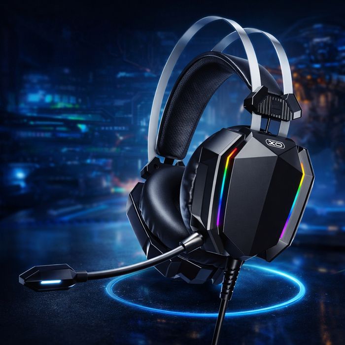 Căști Gaming XO-GE07 cu Lumini RGB