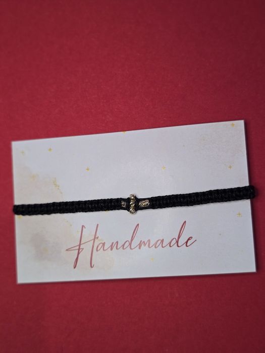 Bratara handmade cu bilute din aur de 14 k