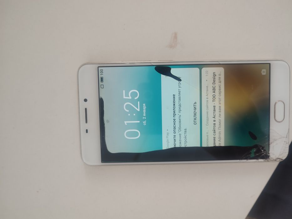 Продам meizu m5 note экран сломанный