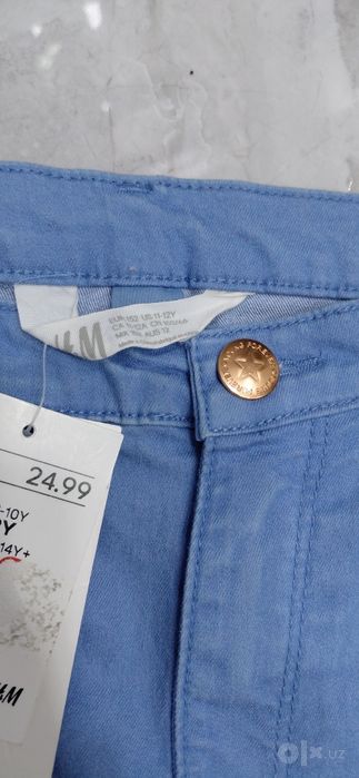 Джинсовые брюки фирмы H&M. Новые из Америки. 10-11-12 лет