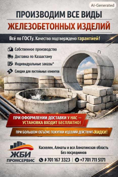 ЖБИ изделия, септик кольца