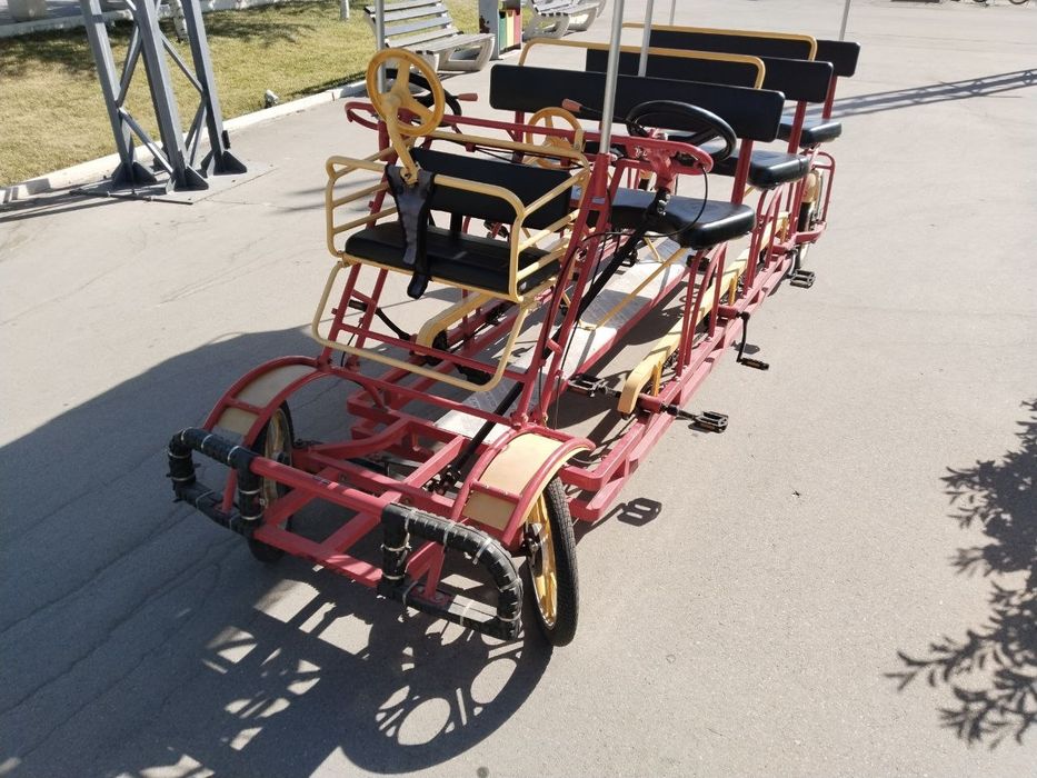 Velosiped tandem. Велосипед тандем