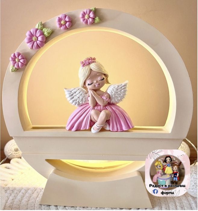 Ръчно изработена детска нощна лампа