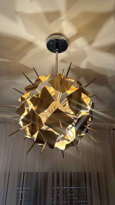 Lustra moderna auriu champagne Mobexpert (2 buc disponibile)