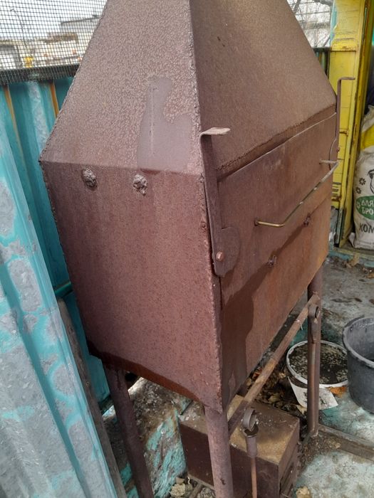 Мангал +коптилка металл 3мм новый