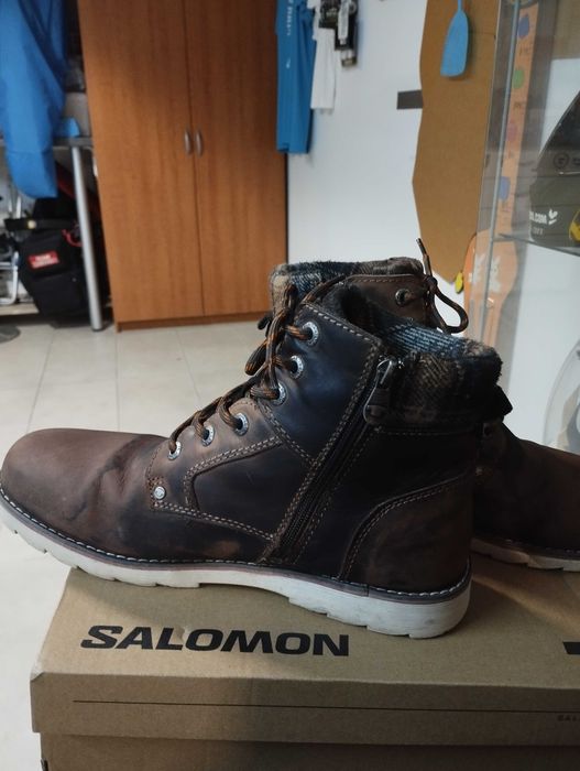 Мъжки боти Tom Tailor кожени 43