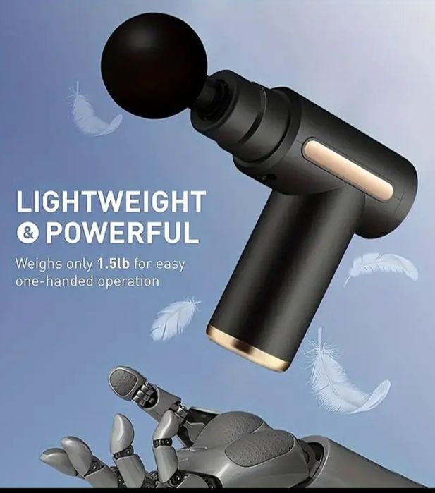 Безшумен малък масажор (massage gun)