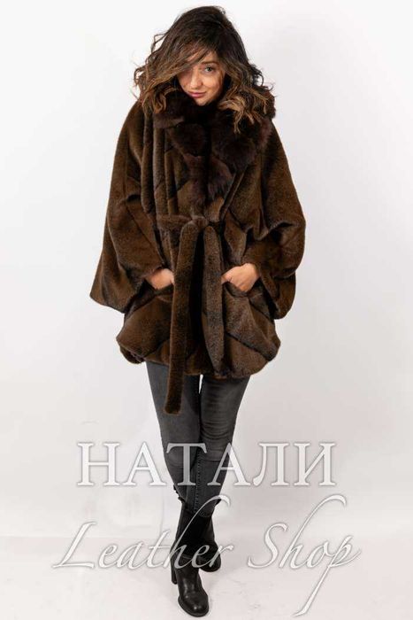 Дамски ексклузивен кожух от Алпака Шарлот