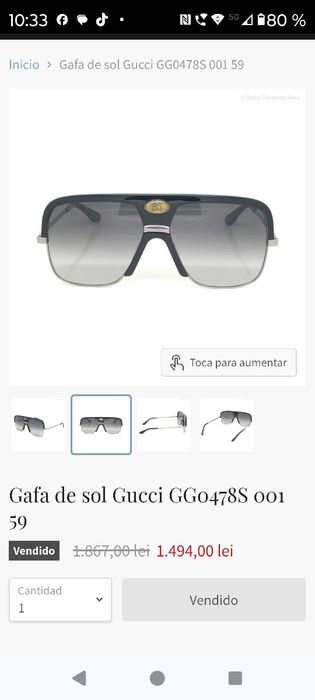 Ochelari Gucci in stare impecabila