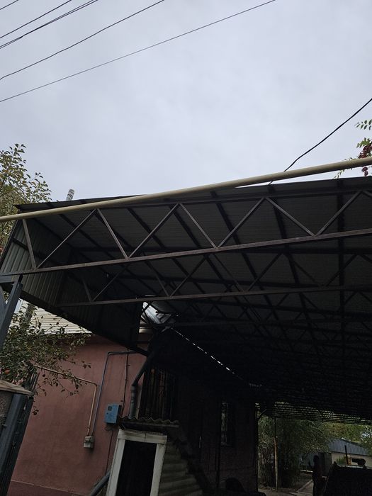 Навес. Готовые фермы