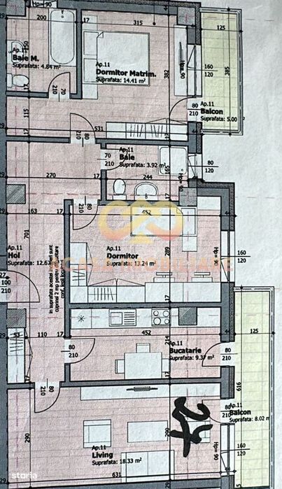 Nou  Apartamen 3 Camere Dec 2 Bai 84 Mp Tva Inclus
