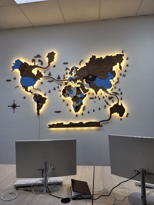 Карты мира декор