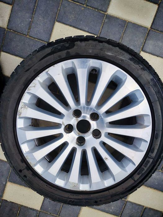 Vand Jante originale Ford, R17, 5x108, cu anvelope de iarna decente, Dot 16
