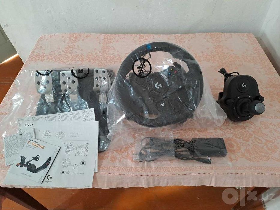 Игровой руль Logitech G923 TrueForce педали КПП(Driving Force Shifter)