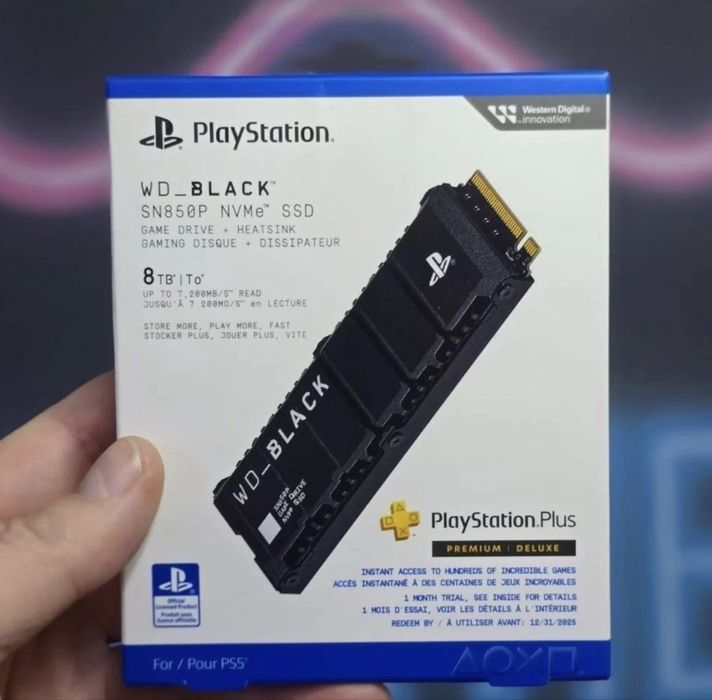 SSD WD Black SN850P + Heatsink, 1/2/4/8TB NVMe M.2, PCIe 4.0. NOU