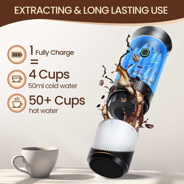 Преносим Еспресо Машина 3 в 1, Dolce Gusto, Nespresso, Мляно Кафе