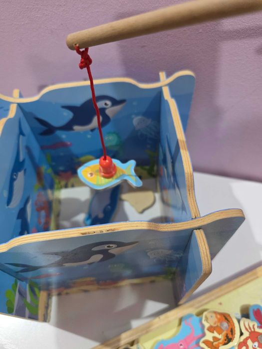 Дървени игри  С геометрични формички,  1+ години