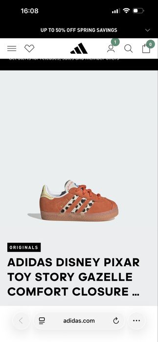 Adidas Gazelle toy story limited размер 27