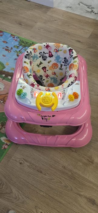 МОНИ Детска проходилка JUNGLE FUN РОЗОВ