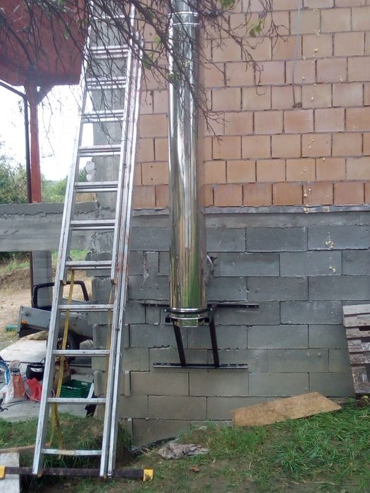 Coș/Horn din inox tub dublu izolat
