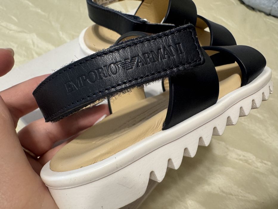 Sandale Emporio Armani de piele