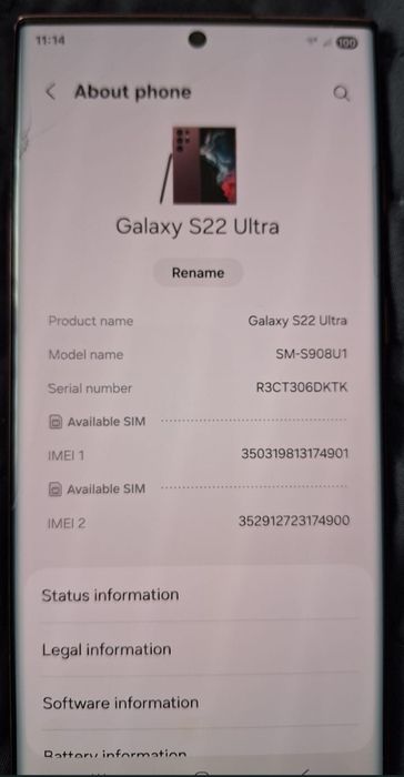 Samsung S22 ultra