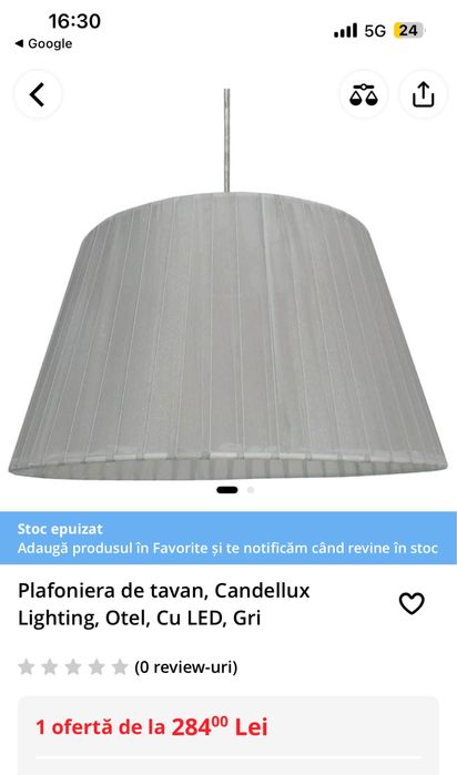 Lustra, Plafoniera de tavan Candellux