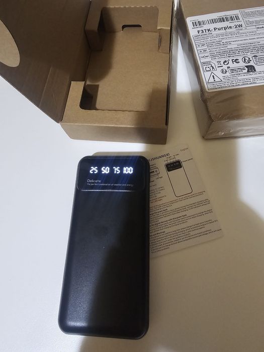 Baterie externă Power Bank 20.000 mAh SYJ-F37K – nouă, sigilată, afișaj digital