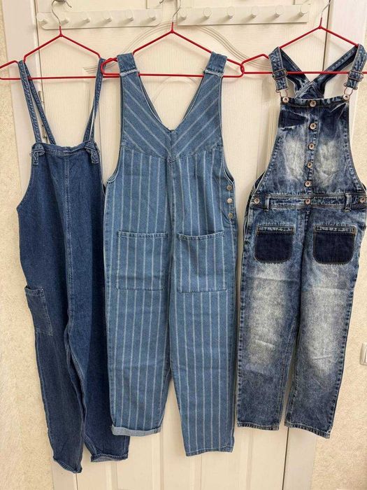 Новые джинсовые комбинезоны NEXT 10 лет, ZARA 13/14 лет