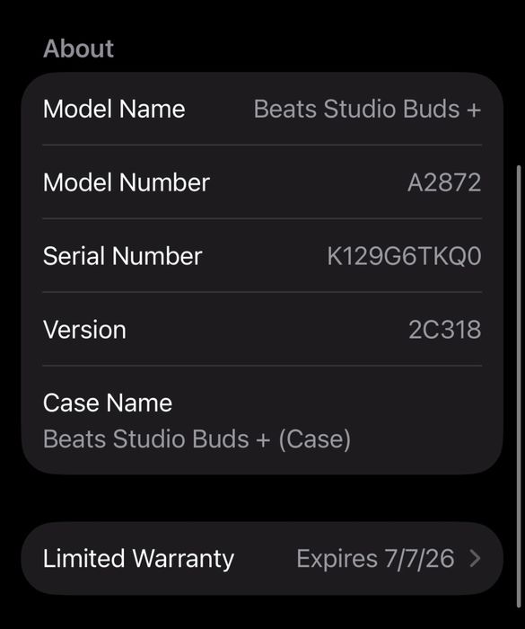 Casti wireless apple beats sudio buds +