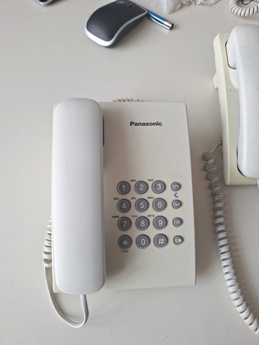 Panasonic KX-TS500RMW Corded Landline Telephone – White