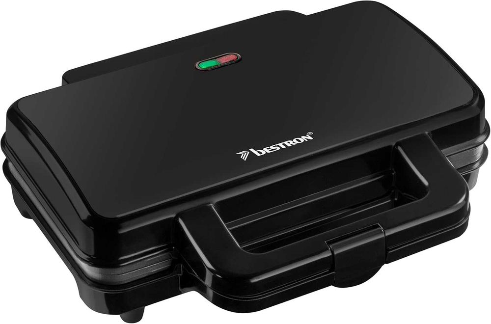 Bestron XL тостер за сандвичи, незалепващо покритие за 2сандвича, 900W