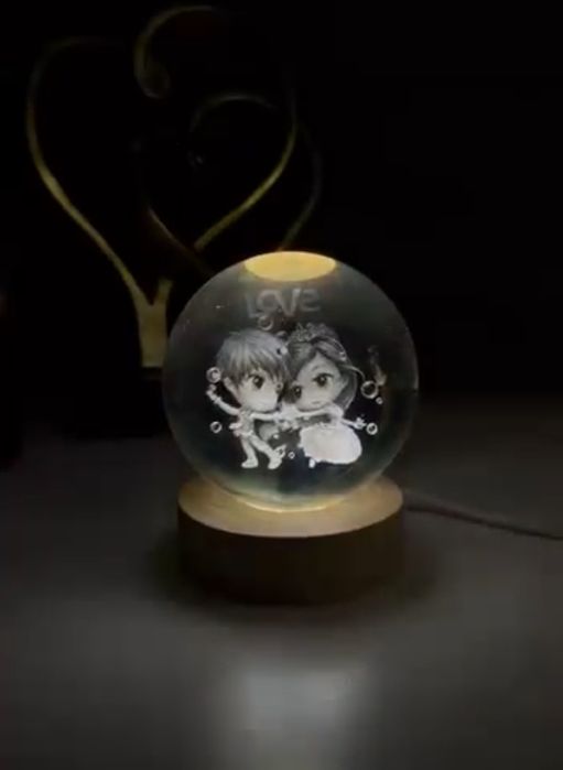 Хрустальный шар ночник