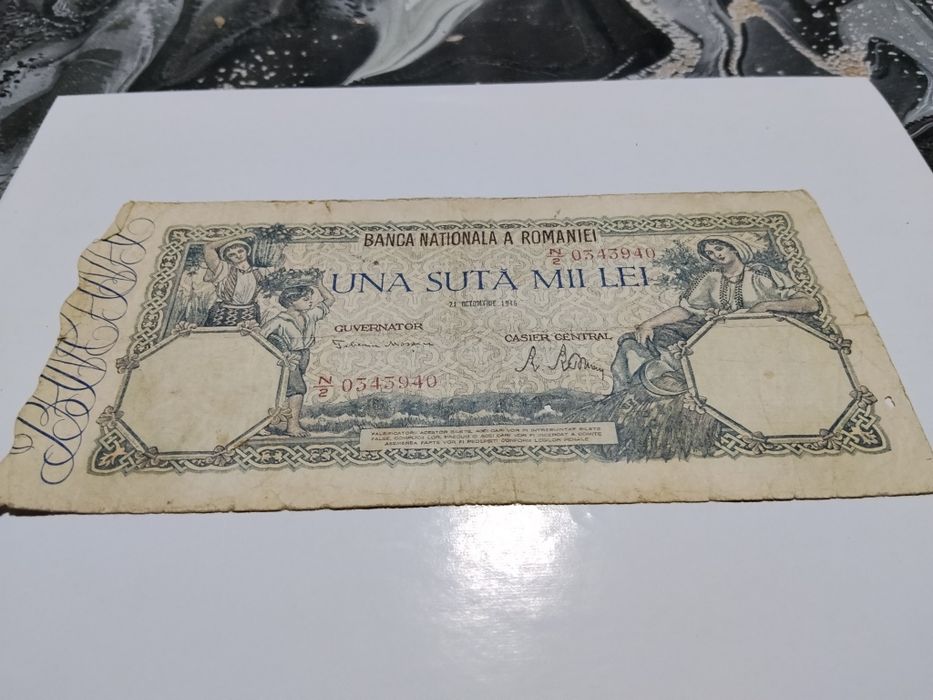 Una sută mii lei 21 octombrie 1946