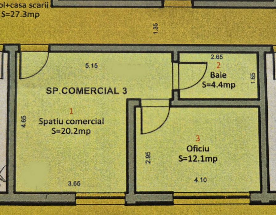 Inchiriez spatiu comercial/ birou zona Doamna Stanca