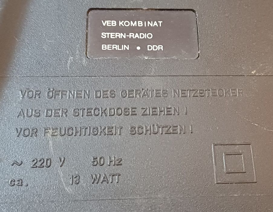 Radiocasetofon vintage Stern R4100 Berlin DDR pt reconditionare