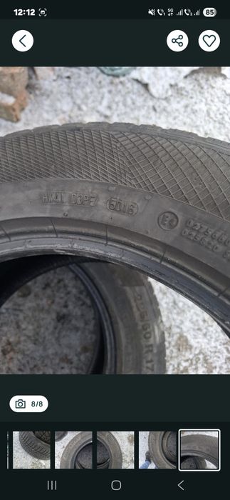 Vand 2 anvelope 225 60 17 continental de iarna bune