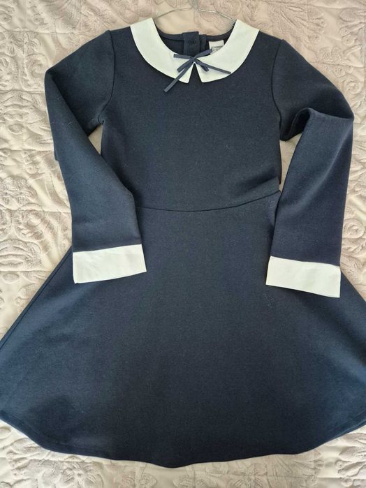 Rochie scoală 8-9ani, bleumarin