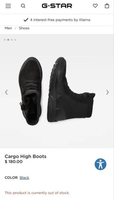 Ghete G STAR Cargo High Boots