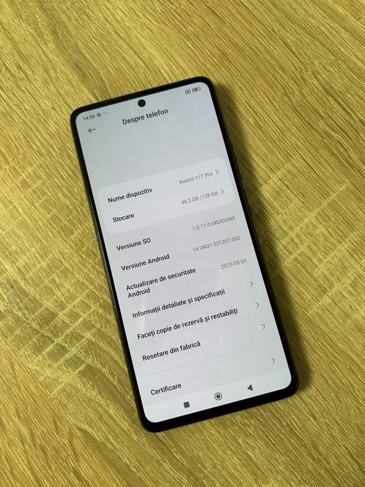 Xiaomi 11 T pro 5G 128 8+4 gb ram