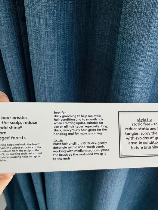 Четка за коса с косъм от глиган