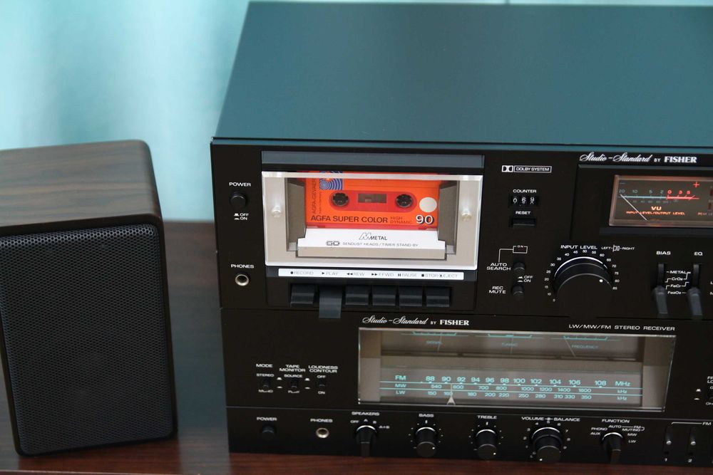 Fisher RS-3030 receiver si CR-4130 casetofon complet revizuite.