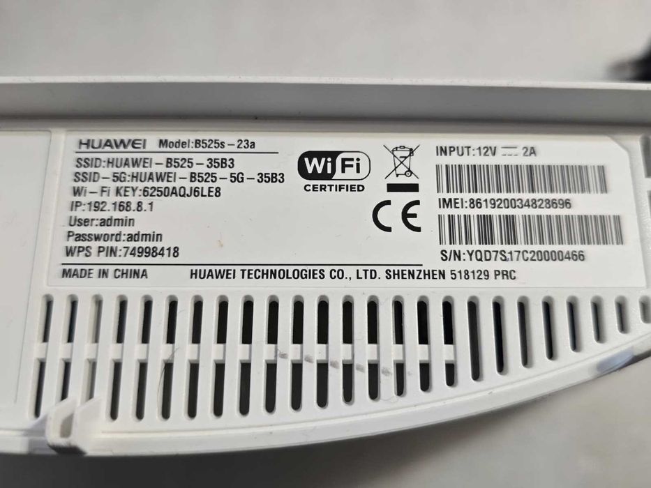 Modem 4G LTE GSM Huawei B525s-23a, 64 utilizatori, 2.4GHz/5GHz