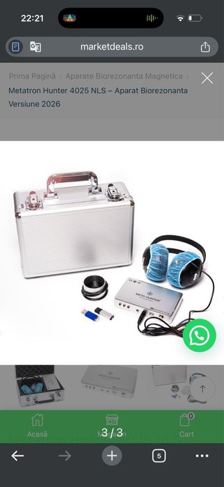 Aparat biorezonanta MetaHunter 4025 NLS