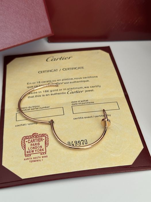Brățară Cartier Juste un Clou 16 Slim Rose Gold 750 Diamond cu Cutie